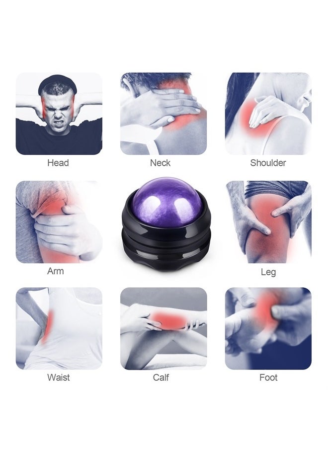 Solacium Manual Massage Roller Ball - Massager and Therapy Tool for Sore Muscles, Shoulders, Arms, Neck, Back, Feet, Body, Deep Tissue, Stiffness, Joint Pain, Stress Relief  - Image 3