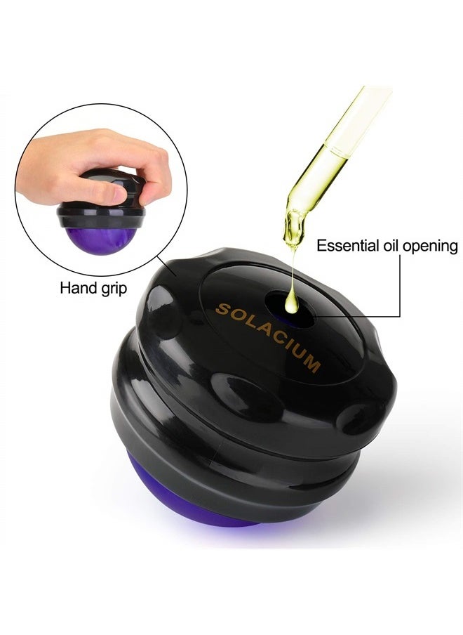 Solacium Manual Massage Roller Ball - Massager and Therapy Tool for Sore Muscles, Shoulders, Arms, Neck, Back, Feet, Body, Deep Tissue, Stiffness, Joint Pain, Stress Relief  - Image 5