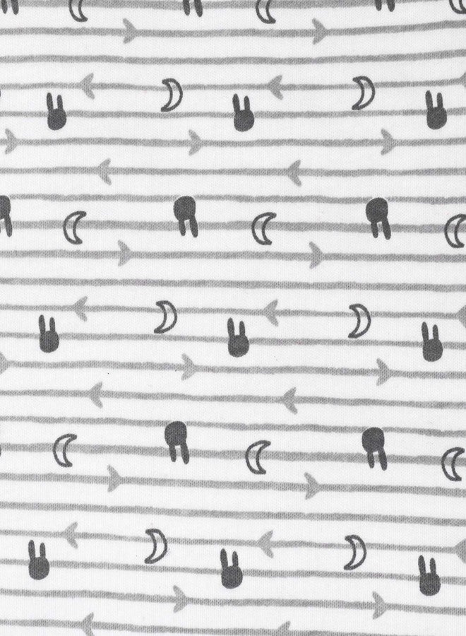 Lamaze Baby Super Combed Natural Cotton Sleep n Play, Zipper and Snap Closure Footed Sleepwear, 2 Pk, Grey Moon and Stars, 9 Months - Image 4