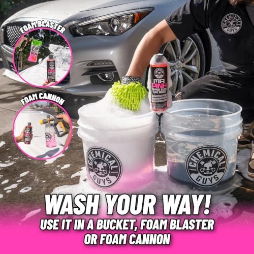 Chemical Guys Mr. Pink Foaming Car Wash Soap (Works with Foam Cannons, Foam Guns or Bucket Washes) Safe for Cars, Trucks, Motorcycles, RVs and More, Candy Scent, Extra Large Size 32 fl oz - CWS_402_32 - Image 4