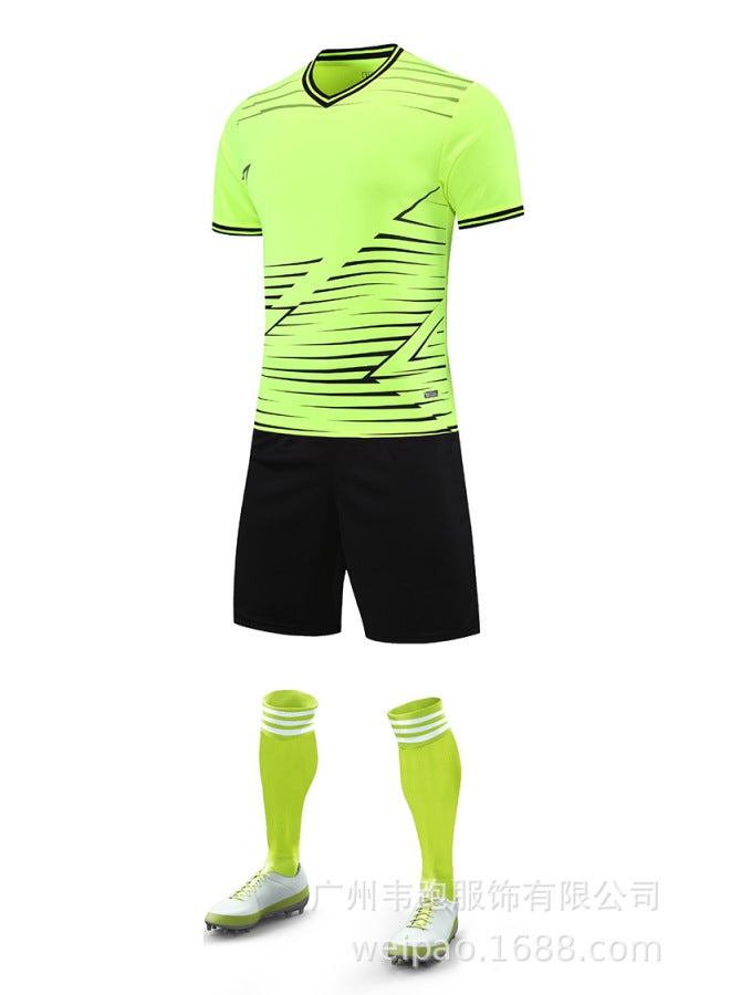 Fluorescent Green Short Sleeve Football Jersey - Image 1