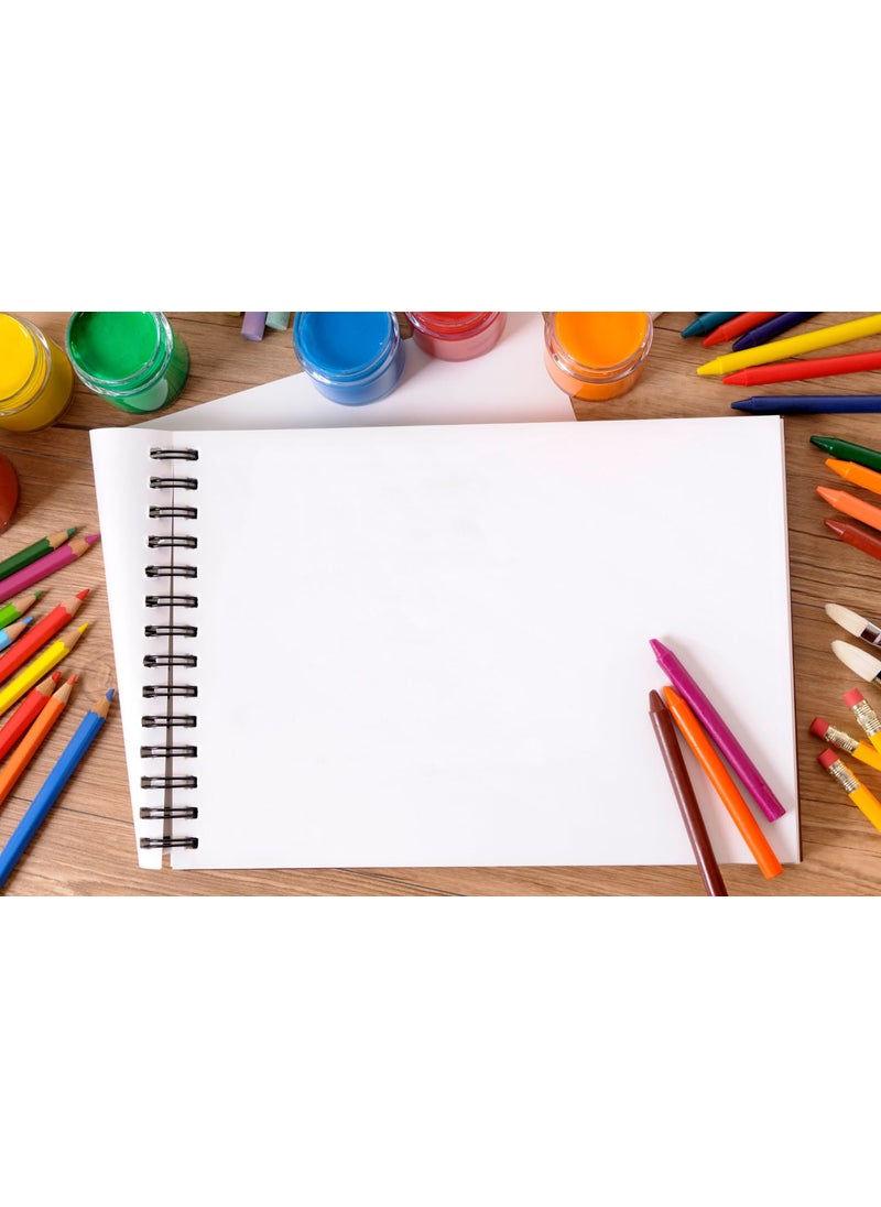 RKDECOR RKDECOR A5 Motivational Sketchbook for Artists Students Kids Drawing Copy 100 Pages 50 Sheet S82  - Image 4