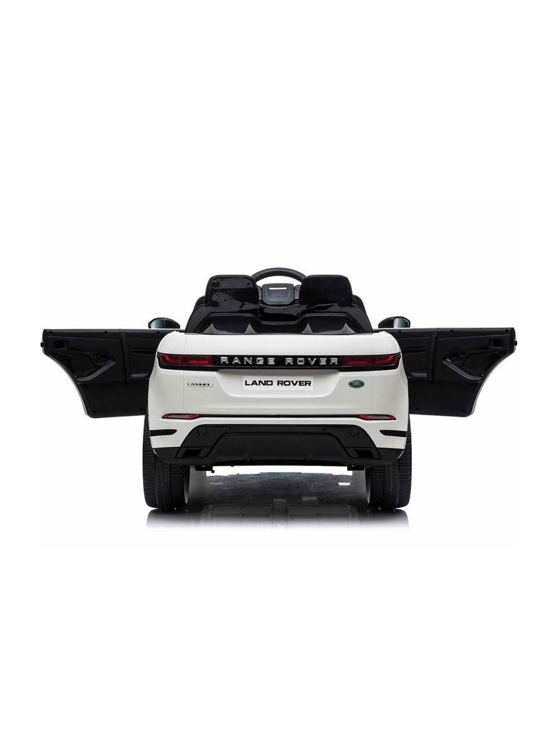 Range Rover Range Rover Evoque Licensed Electric Car, 12V Ride On Car With Remote Control For Kids - White - Image 3
