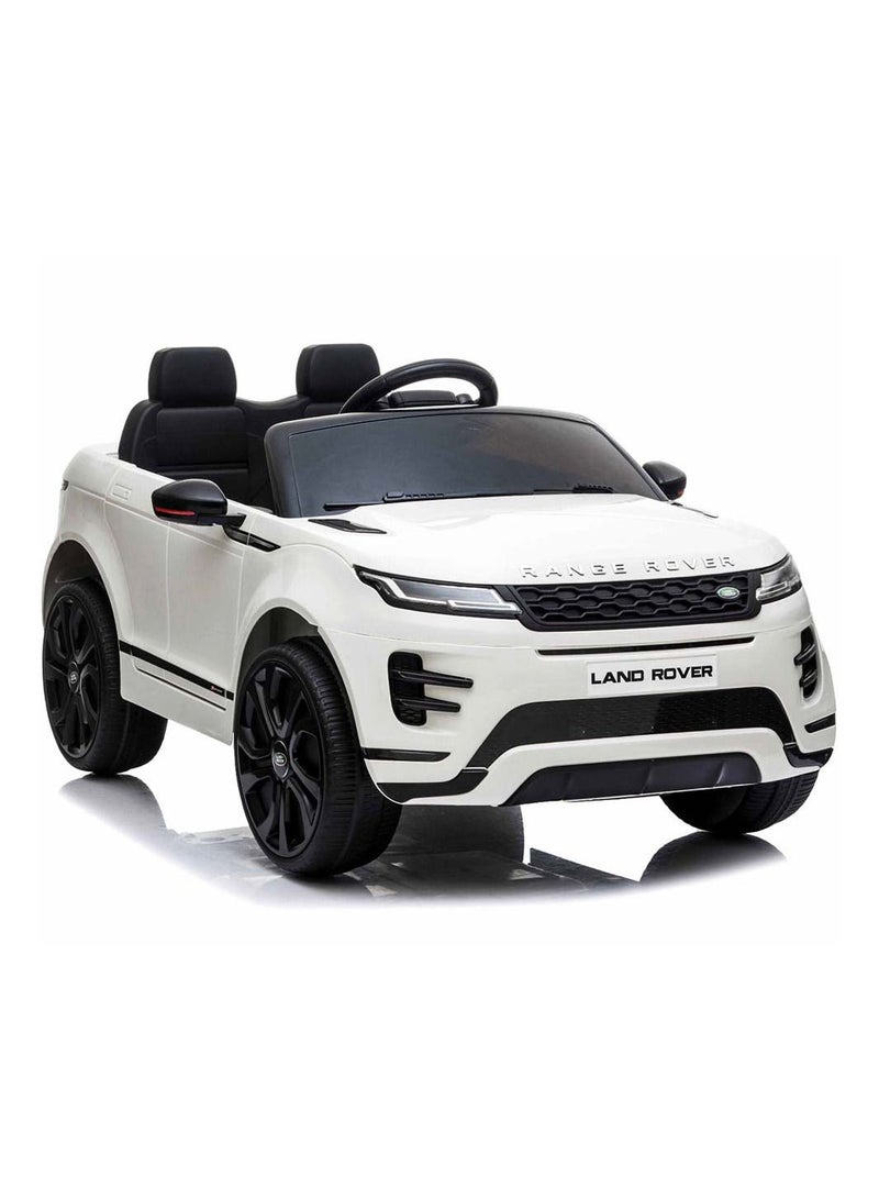 Range Rover Range Rover Evoque Licensed Electric Car, 12V Ride On Car With Remote Control For Kids - White - Image 1