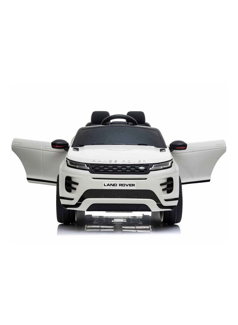 Range Rover Range Rover Evoque Licensed Electric Car, 12V Ride On Car With Remote Control For Kids - White - Image 5