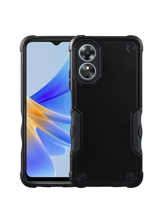 BGM - Case Cover For OPPO A17 Non-slip Shockproof Armor Phone Case Black - Image 1