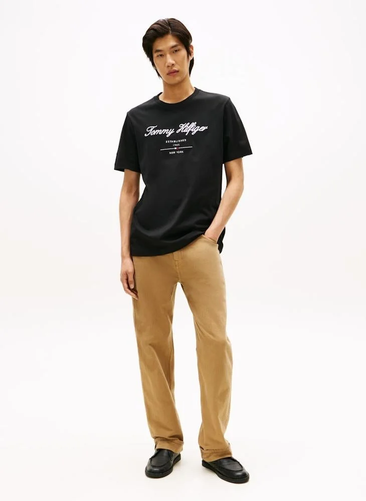 TOMMY HILFIGER  Logo Crew Neck T-Shirt for Men | Best Price UAE