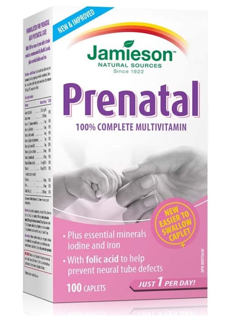 Jamieson Jamieson Prenatal Multivitamin 1,000mcg 100 Caplets 