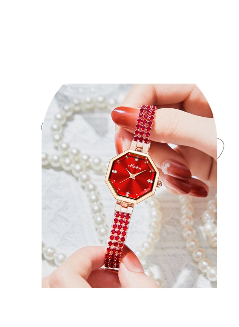 Meibin - Women's Fashion Diamond Inlaid Bracelet Watch - Image 1