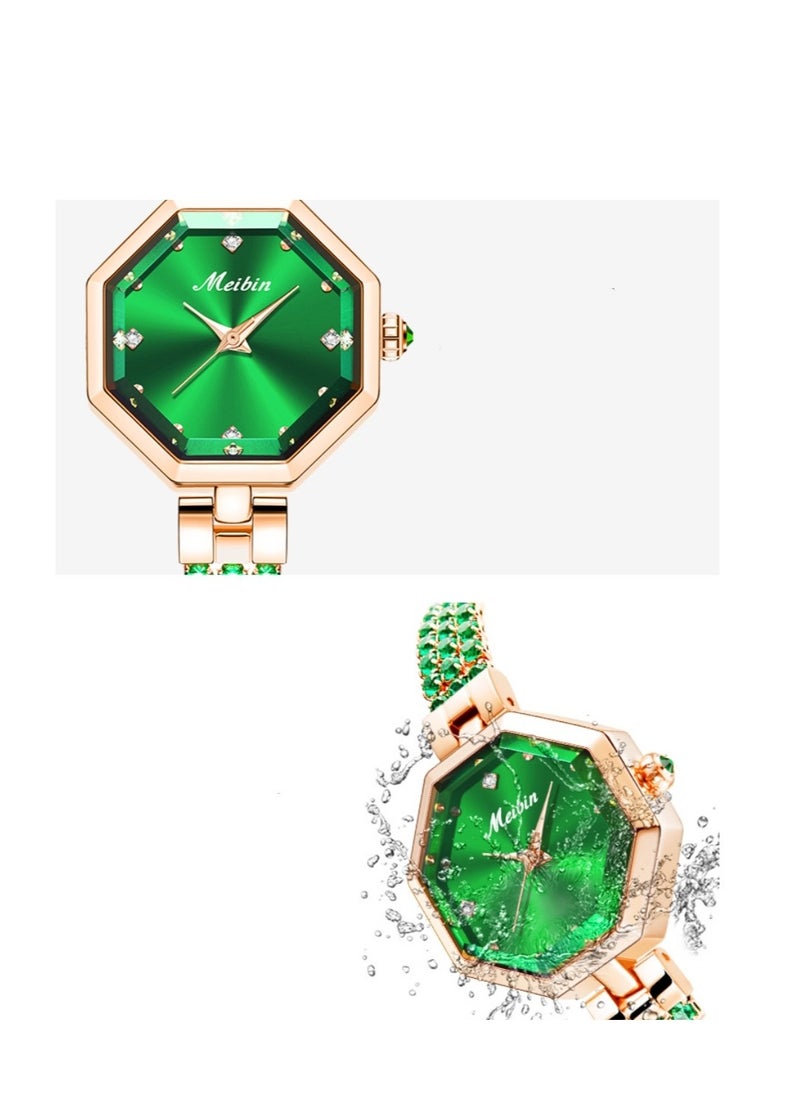 Meibin - Women's Fashion Diamond Inlaid Bracelet Watch - Image 1