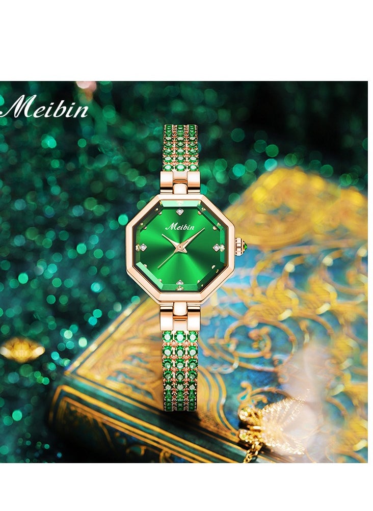 Meibin - Women's Fashion Diamond Inlaid Bracelet Watch - Image 1
