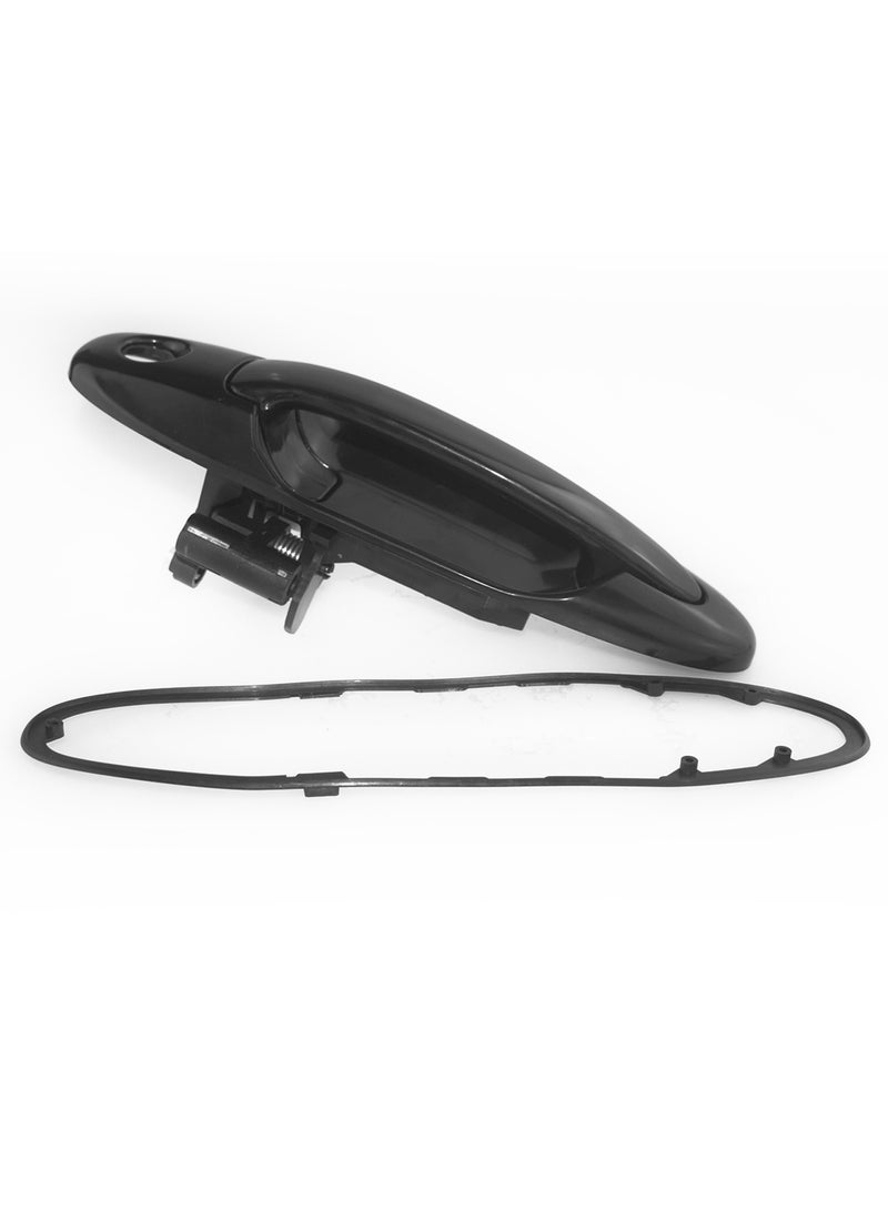 Machter Front Left Outer Door Handle Compatible With Toyota Landcruiser 100 Series Black 1998-2007  - Image 1