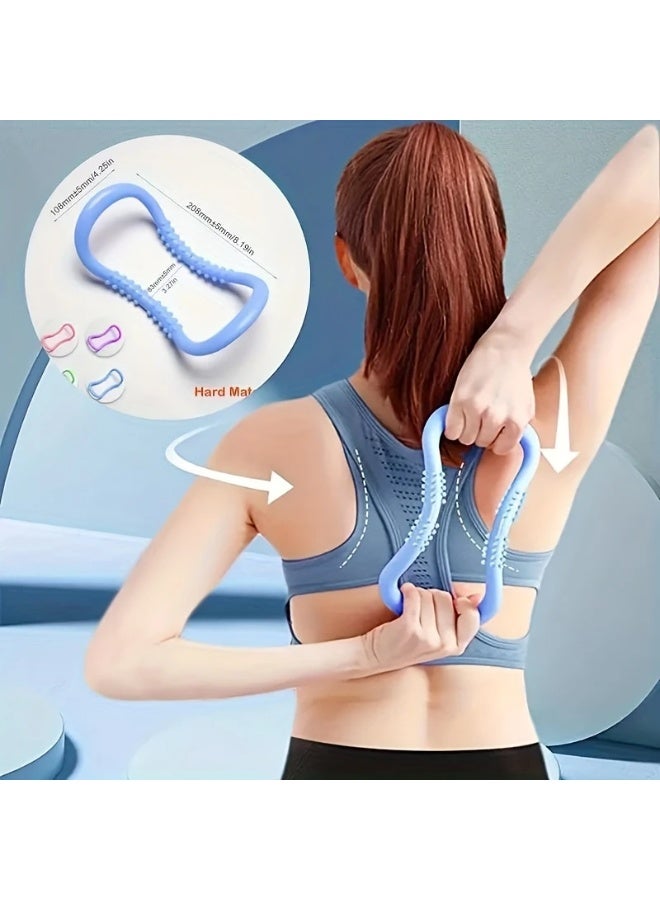 Goolsky 1pc Durable PP Polypropylene Yoga Ring - Multi-Color Stretching Bracelet for Pilates, Yoga & Fitness - Home Exercise Equipment  - Image 1
