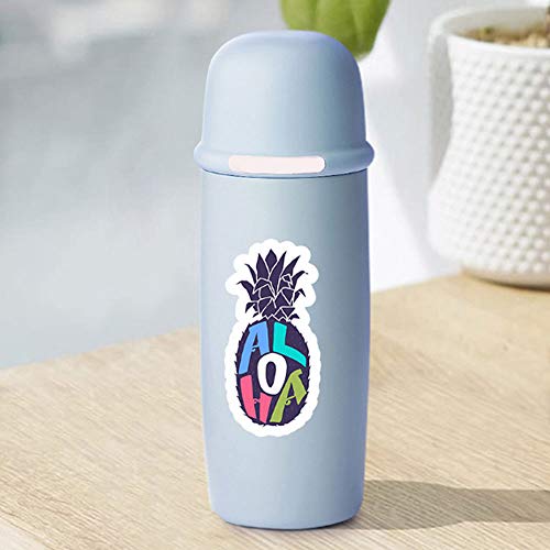 ZXSWEET 50 Pieces Watercolor Hawaiian Tropical Summer Stickers Decals for Waterbottle Laptop Scrapbooking Journal Planner Card Making - Image 5