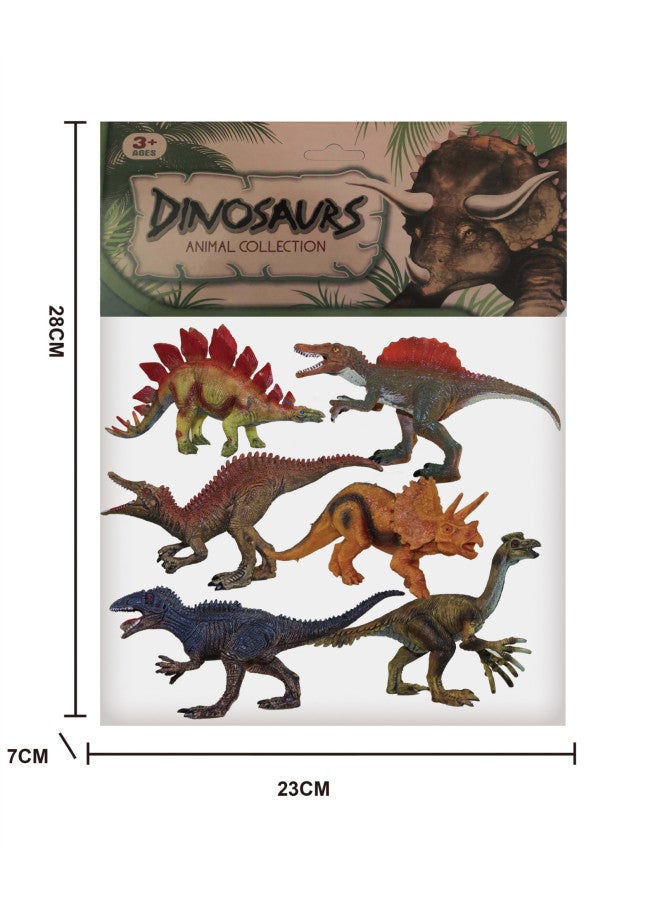Simulation Dinosaur Solid Model Toy Jurassic Retro 7 Inch Tyrannosaurus Rex Children's Toy Parent-child Interaction-Specifications:B Retro Dinosaur 6 - Image 1
