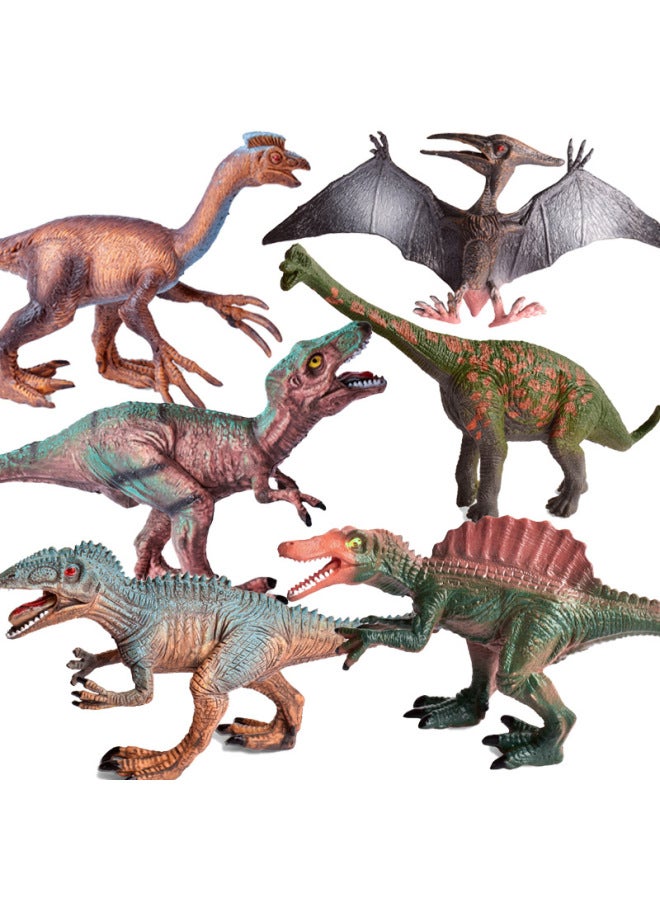 Simulation Dinosaur Solid Model Toy Jurassic Retro 7 Inch Tyrannosaurus Rex Children's Toy Parent-child Interaction-Specifications:B Retro Dinosaur 6 - Image 2