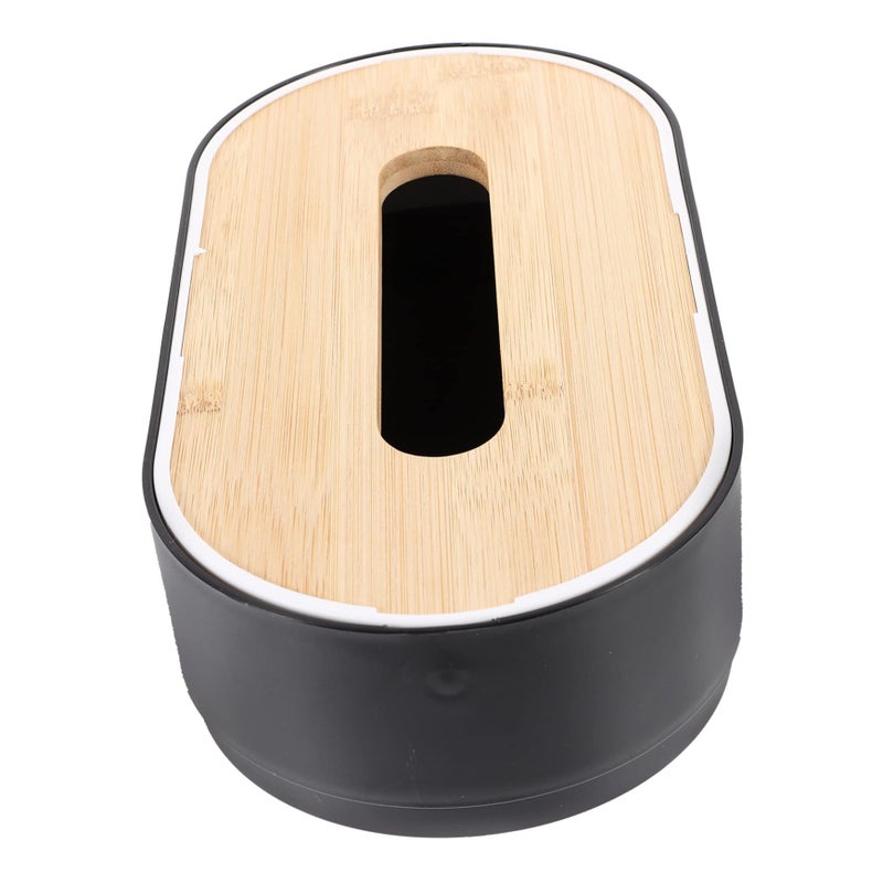 Minimalist Black Tissue Box Cover Holder For Bedroom And Desktop Decor - Image 2
