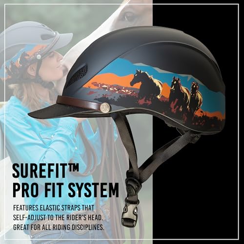 Troxel Dakota Trail Horse Riding Helmet, Low-Profile Light Adjustable Design, Safety Horseback Riding Gear, Small (6-5/8 - 7), Badlands - Image 4