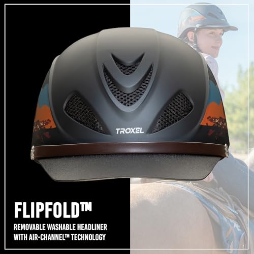 Troxel Dakota Trail Horse Riding Helmet, Low-Profile Light Adjustable Design, Safety Horseback Riding Gear, Small (6-5/8 - 7), Badlands - Image 3