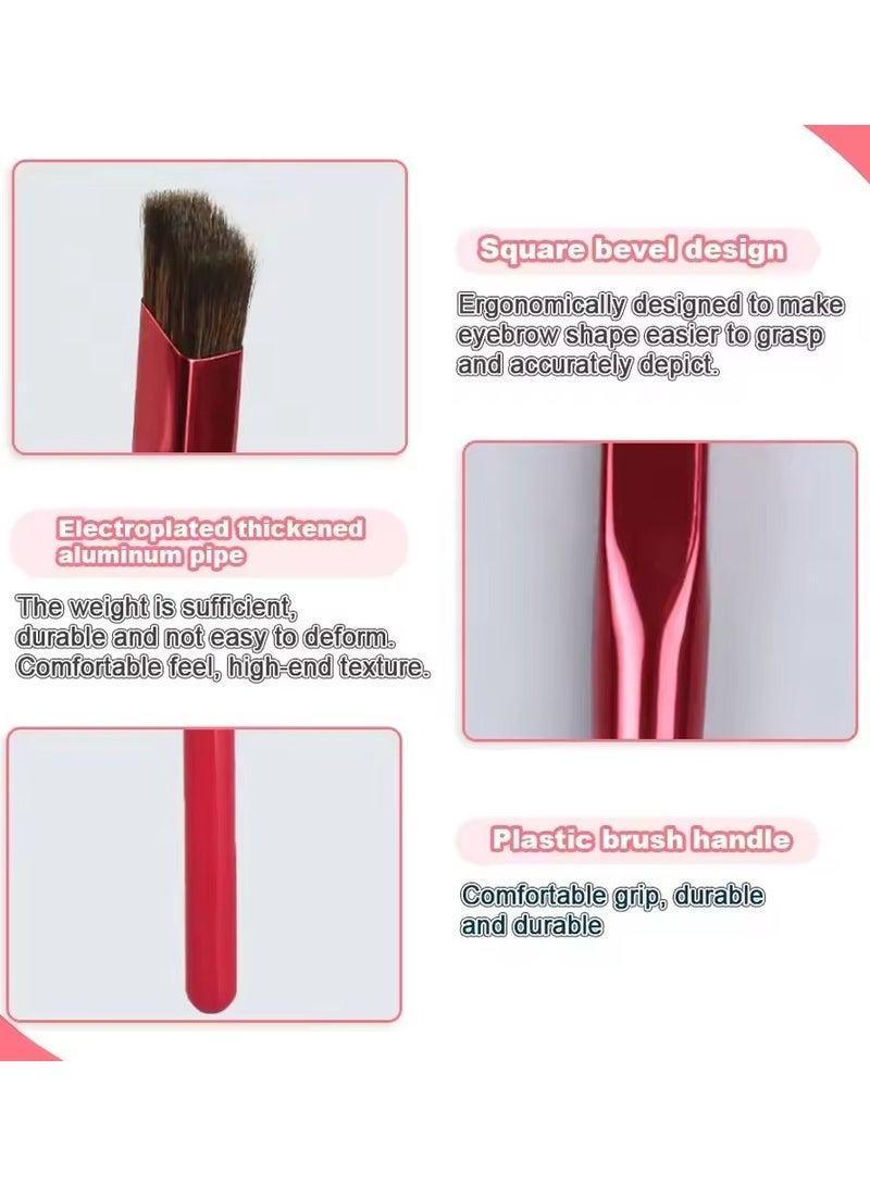Goolsky Handmade Eyebrow Brush Wild Eyebrow Double Head Multifunctional Makeup Tools Eyelash Brush Square Dimensional - Image 3