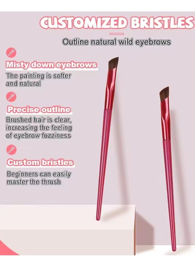 Goolsky Handmade Eyebrow Brush Wild Eyebrow Double Head Multifunctional Makeup Tools Eyelash Brush Square Dimensional - Image 4