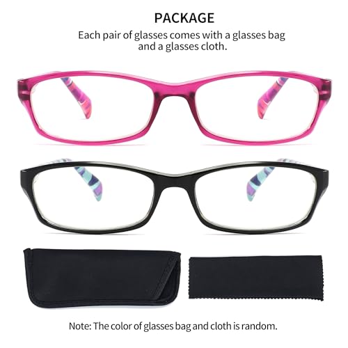 LANLANG 5-Pack Reading Glasses for Women, Blue Light Blocking Eyeglasses with Spring Hinge, 5 fashion colors, Anti Eyestrain, +1.00 diopters - Image 5