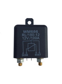 Generic 1 Pcs Heavy High Current 12VDC 100A AMP 2.4W Continuous Work 4 Pins Car Truck Auto Automotive On Off Start Relay Switch Fixing Hole for Large Motor  - Image 1