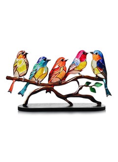 NajmStyle Stained Birds on Branch Desktop Ornaments,Metal Vivid Craft Desktop Ornaments for Home Office Decor,Bird Series Metal Decorations, Gift for Housewarming Decor and Bird Lover  - Image 2