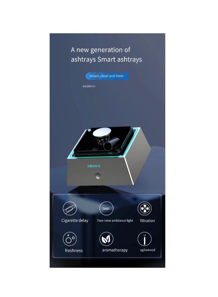 AirYoung Smart Electric Air Purifier Ashtray for Home Car or Office ashtray air purifier - Image 4
