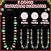 Traplace 24PCS Christmas Light Necklace 3 Glow Modes Christmas Party Favors Xmas Lights Necklace Christmas Accessories with 8 Colorful Bulbs for Xmas Decorations Ugly Sweater Holiday Gathering Decor - Image 4
