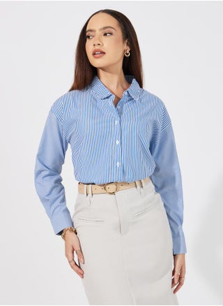Striped Regular Fit Collared Shirt - pzsku/ZD9CD89FBE647FF9D4609Z/45/_/1738970621/e7fbad16-654f-4b25-8d4b-9da78db2a906