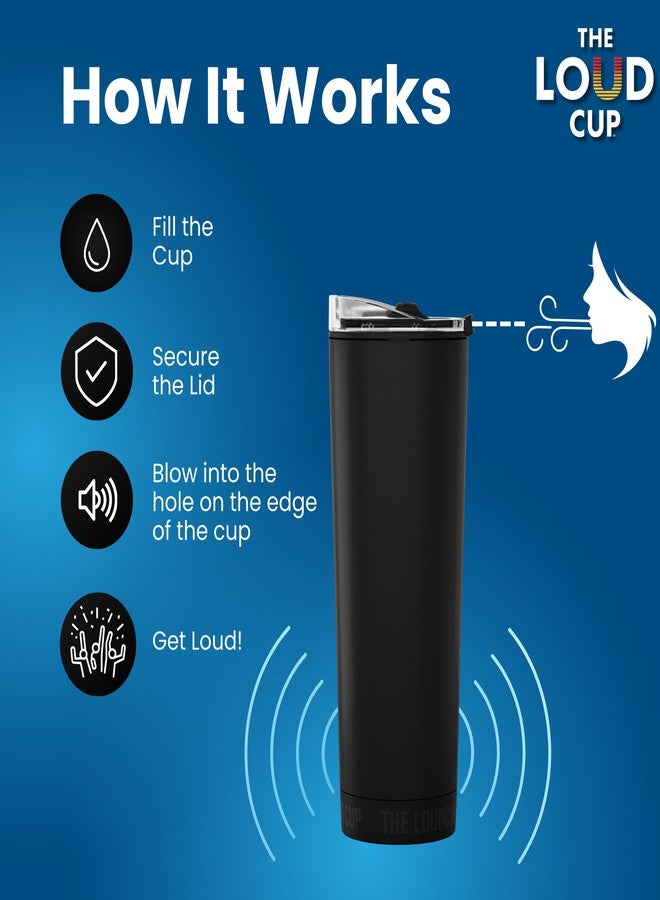 Loud Cup The LoudCup 23oz Reusable Water Bottle (Siren Red) | Sports Fan Cup, Football & Soccer Match Day Noise Maker, Travel Mug & Water Bottle - World’s Loudest Cup - Image 2