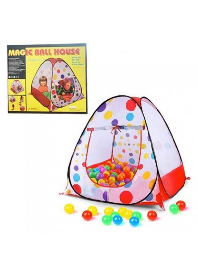 Magic ball house Indoor and Outdoor Play Tent with 50 Balls for Kids to Enjoy - Image 1