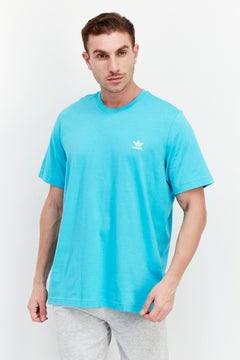 Men Sport Fit Brand Logo Outdoor T-Shirt, Blue