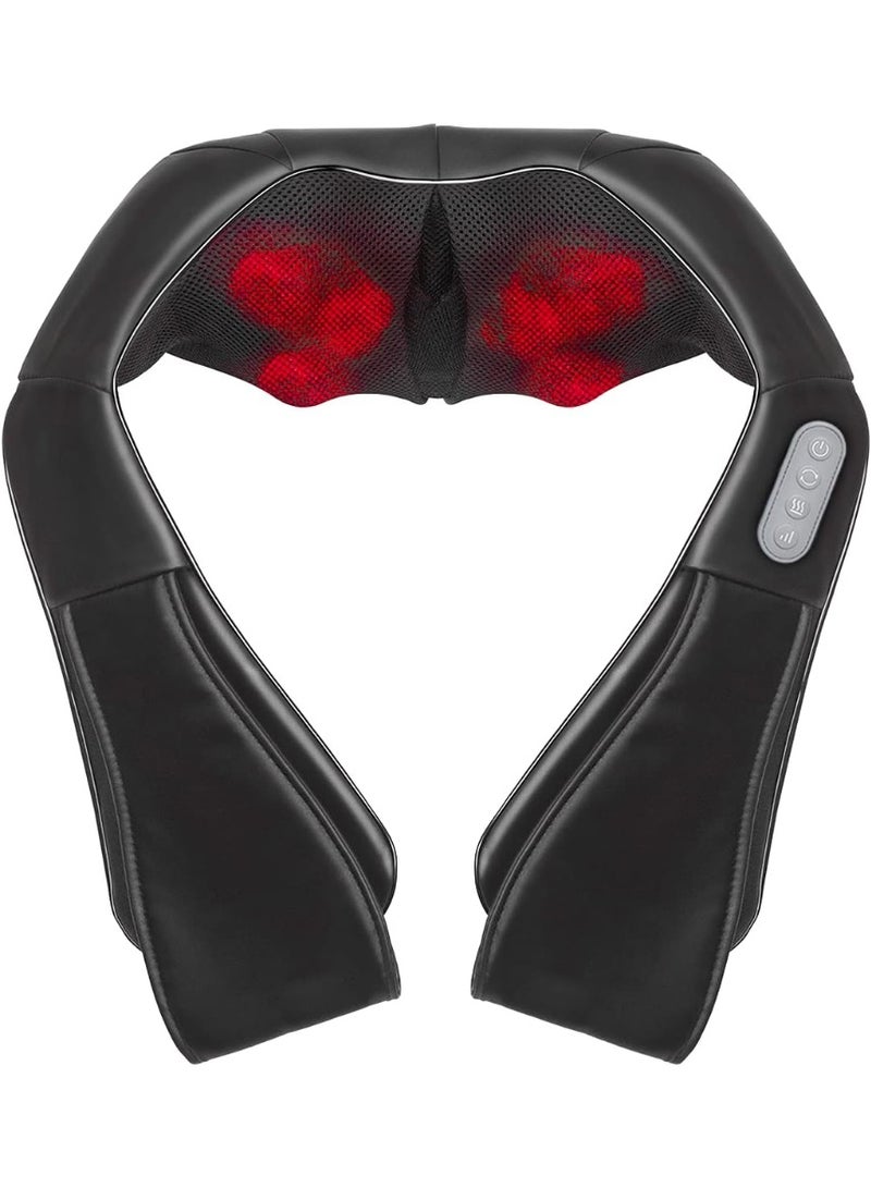 Shiatsu Neck & Back Massager – Electric Shoulder Massage Pillow with Heat – 3D Deep Kneading for Pain Relief – Professional Body Massager for Home & Office - Image 1