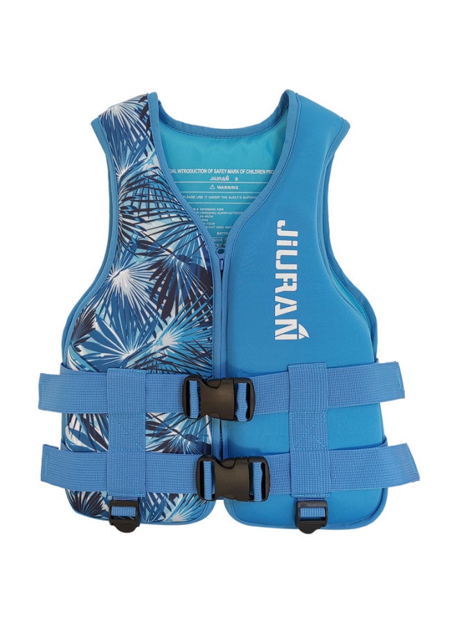 Generic Adult Marine Work Life Vest Outdoor Water Flood Control Rescue Vest Large Buoyancy Fishing Rapids Life Vest-Color:Blue Maple Leaf S - Image 1