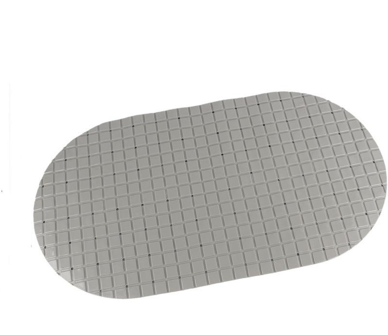 SHRBI Premium PVC Silicone Skid Multipurpose Rubber MatBathroomFlexible Simple Thickened Nonslip Soft Floor Mat for Indoor Outdoor Foot Sticky Gray - Image 1