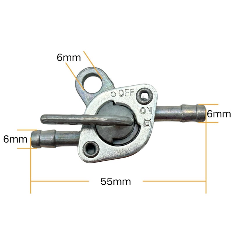 YGQ 3/16" Inline Gas Fuel Petcock Shut Off Valve On-Off Switch for 50 70cc 110cc 125 cc Baja Tao Tao Coolster Super Pocket Dirt Mini Bike Go Kart ATV Motorcycle - Image 2