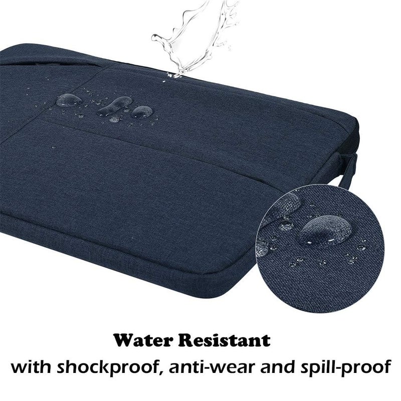 dealcase 13-13.3 inch Laptop Sleeve Waterproof Shockproof Laptop Case, Navy Blue - Image 3