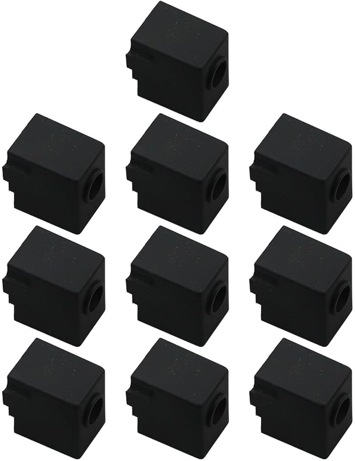 غطاء كتلة سخان جورب السيليكون لطابعة Anycubic Kobra 2 ثلاثية الأبعاد، عبوة من 10 قطع، يمنع الحروق - Image 5