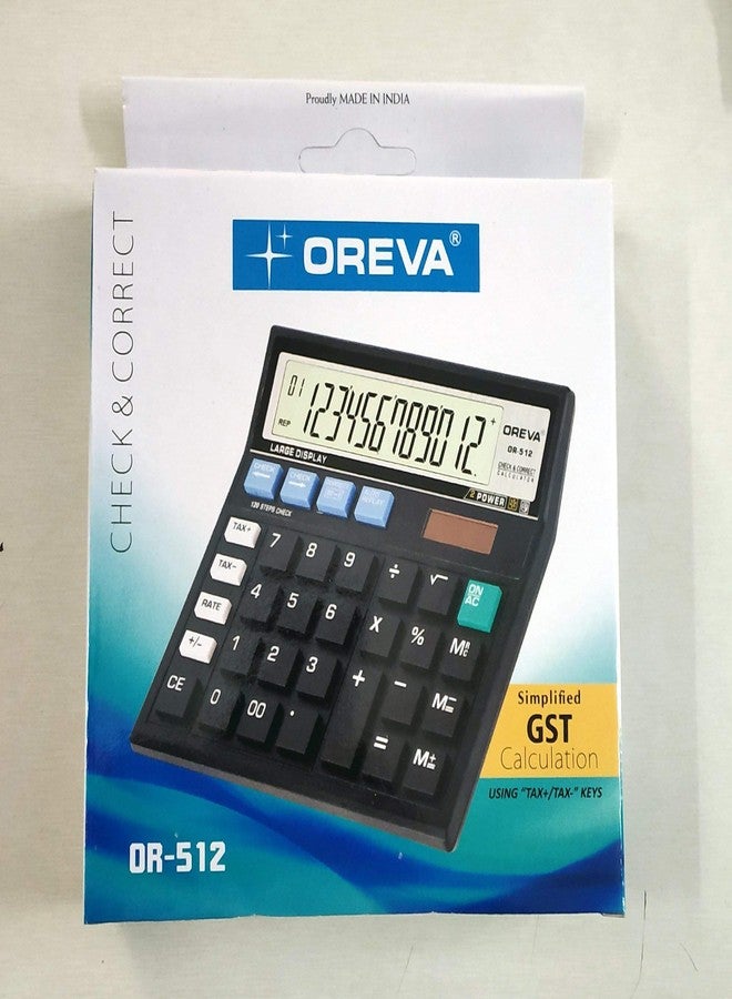 Oreva OR-512 Check & Correct GST Calculator (Black) - Image 2