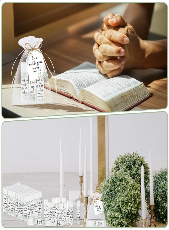 Nlicrst 50 Pcs Bible Verse Lip Balm Bulk Christian Gifts for Women Faith Religious Inspirational Party Favors Catholic Group Moisturizing Lip Care, Appreciation for Friend Teacher Worker Employee - Image 4