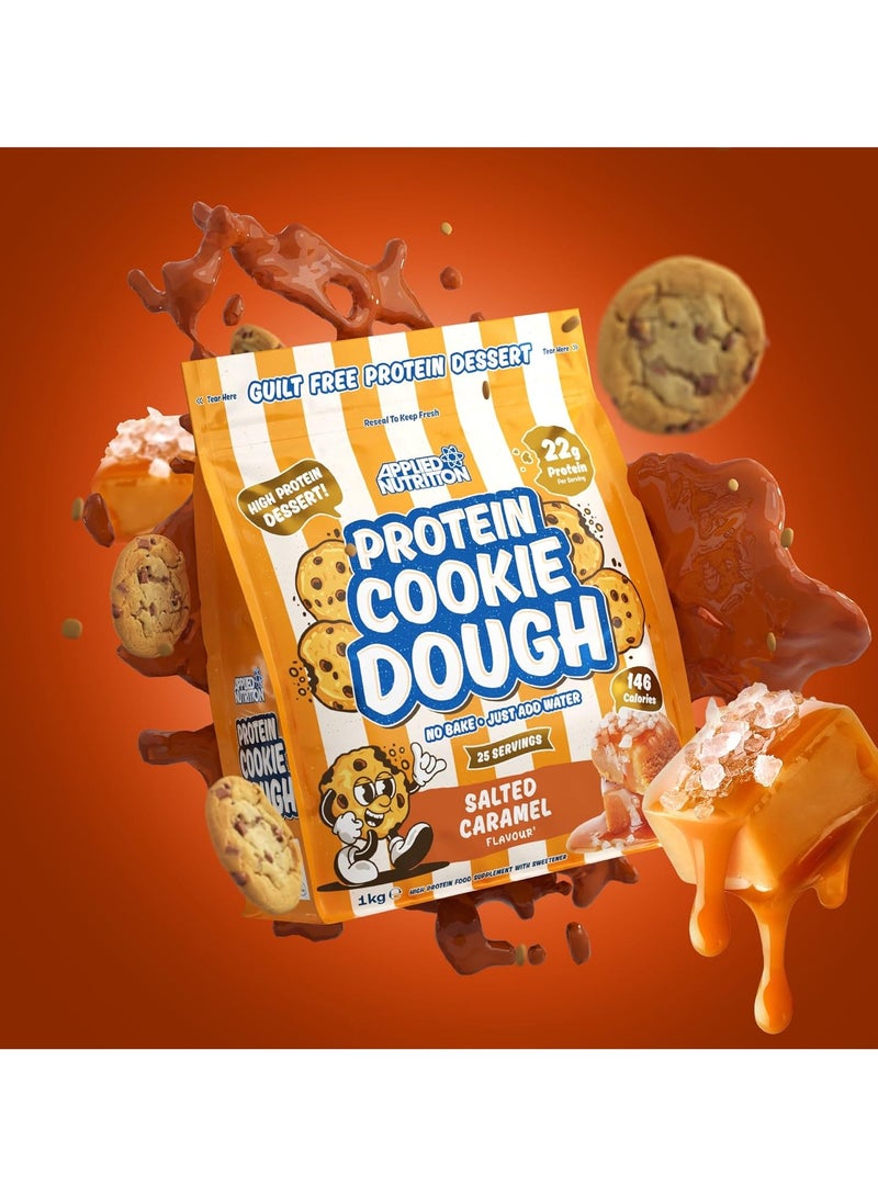 أبلايد نيوتريشن عجينة كوكيز البروتين من أبلايد نيوترشن، تحتوي على 22 جرامًا من البروتين، حلوى غنية بالبروتين، بنكهة الكراميل المملح، تكفي لـ 25 حصة - Image 2