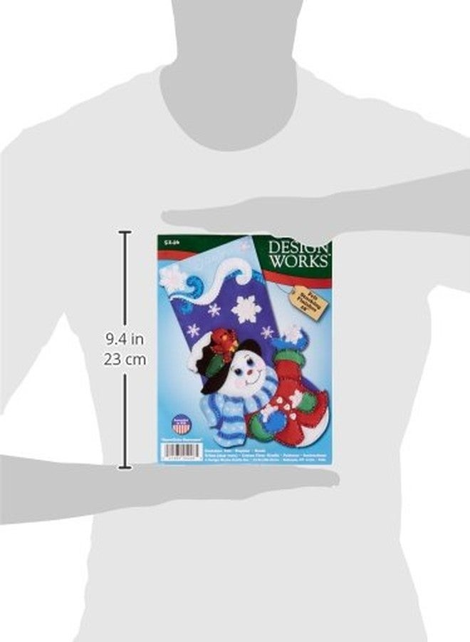 Tobin Snowflake Snowman Felt Stocking Kit - Image 4