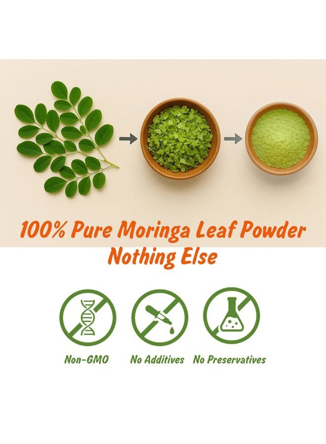 Spice Profile USDA Organic Moringa Powder, Lab Tested for Heavy Metals, Resealable 4 oz Pouch, Moringa Patta Powder, Polvo de Hoja de Moringa - Image 3