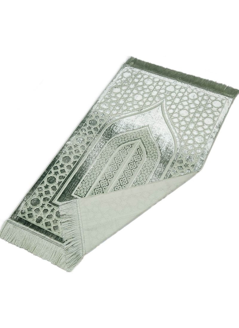 Museum Elegant Velvet Muslim Prayer Mat.High Quality Turkish Islamic Salah Rug.  - Image 2