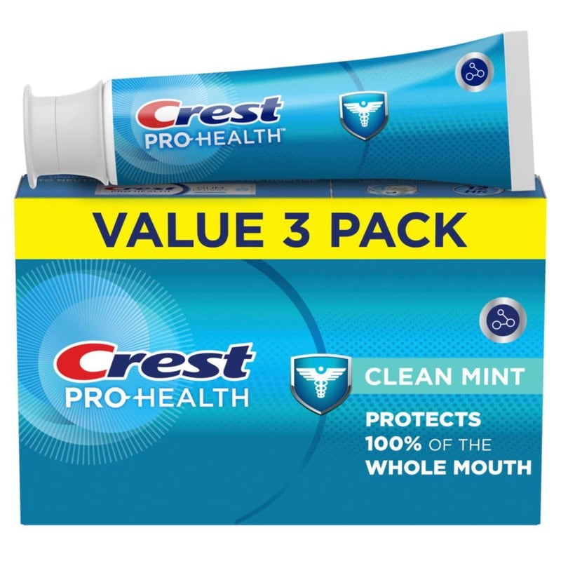 Crest Pro-Health Clean Mint Toothpaste (4.3oz) Triple Pack - Image 1