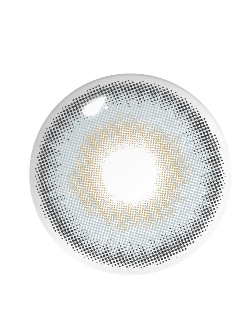 عين كي اس اس عدسات لاصقة تجميلية سنوية للجنسين باللون الرمادي، مجموعة مكبرة مع حافظة - Image 2
