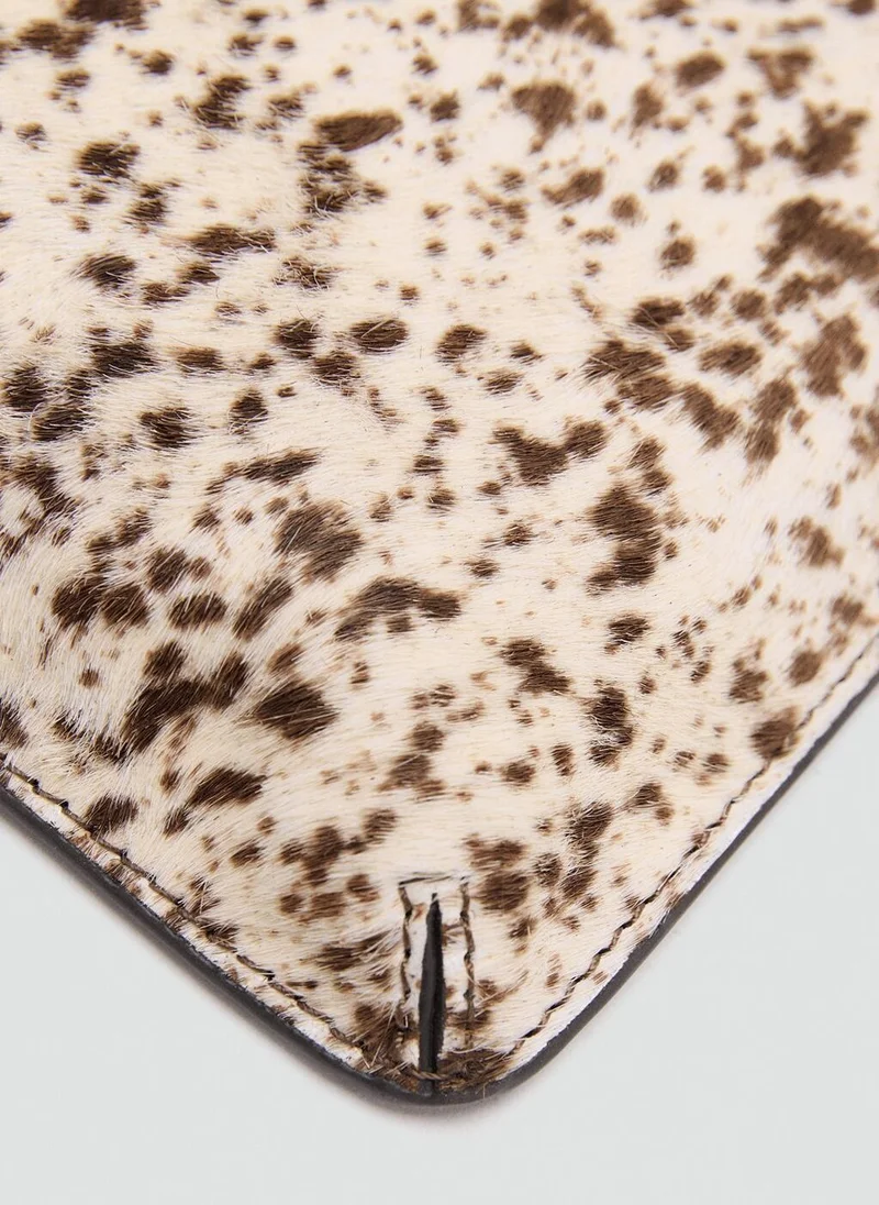 MANGO  Leather and fur clutch for Women | Best Price UAE