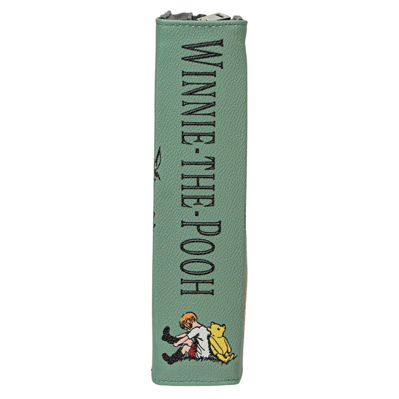 Things2Die4 Green Vinyl Winnie The Pooh Book Handbag Novelty Clutch Purse Crossbody Bag A.A. Milne 9.25 Inch - Image 5
